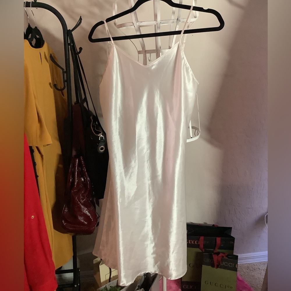Italian Silk Nightgown vintage Sz L